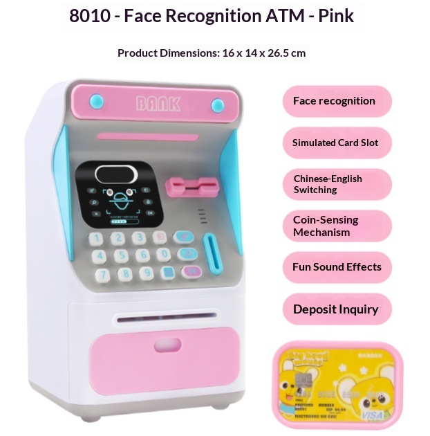 Large ATM Piggy Bank with Face Recognition & Password Lock