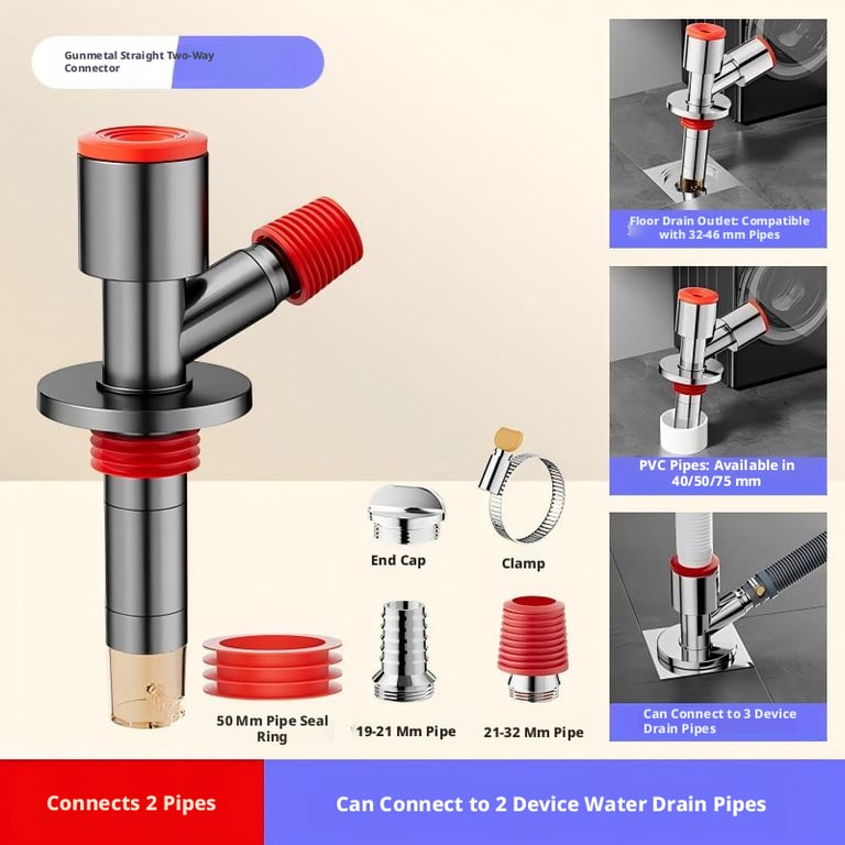 Multi-Purpose Drain Pipe Joint | 304 Stainless Steel Connector