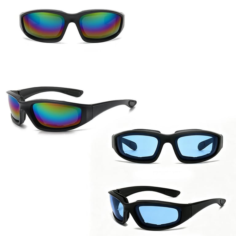2x Padded Motorcycle Riding Glasses Anti-UV | Chopper Sunglasses Canada